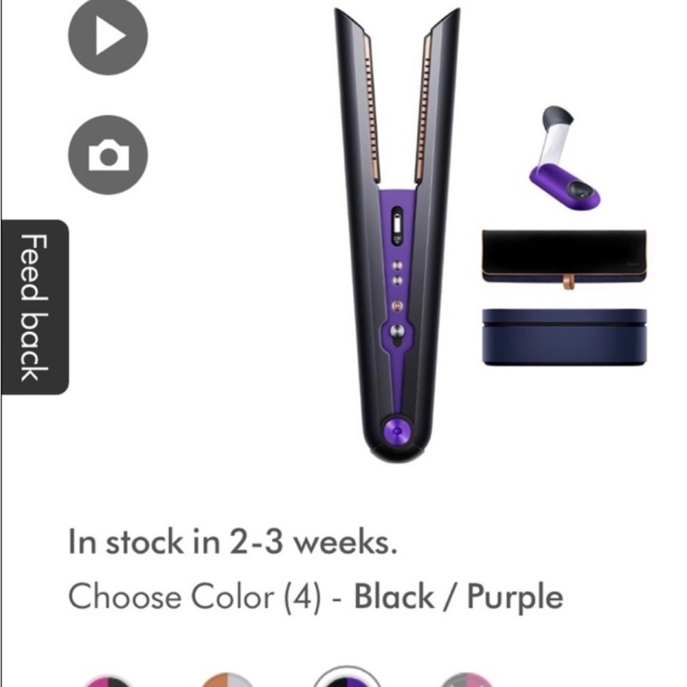 Black and Purple Hair Straightener